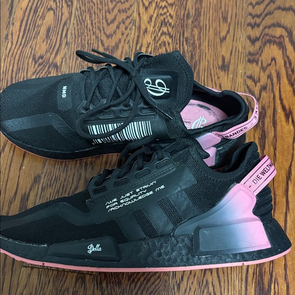 Adidas Dolla Women's Black and Pink NMD Sneakers Women’s Size: 8. - Picture 3 of 9